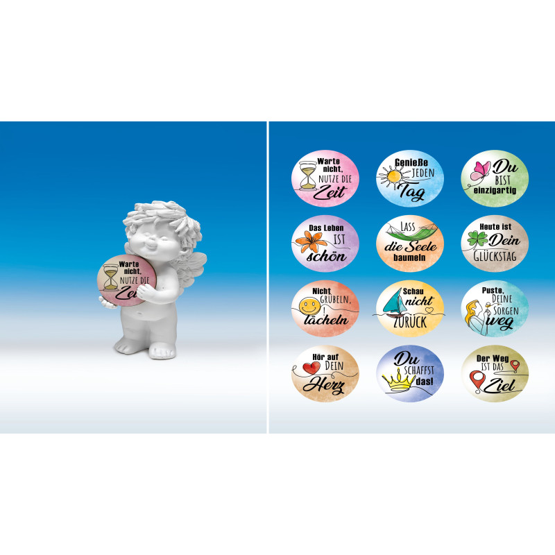 Poly-Engel „Igor“ mit 12 Holz-Talern